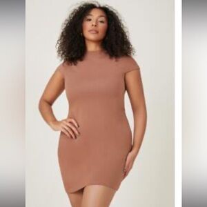 Plus Solid Bodycon Dress